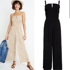 Madewell Pintuck Ruffle Jumpsuit in Sol
